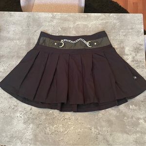 Royal Bones Daang Goodman mini skirt with chain Goth Punk